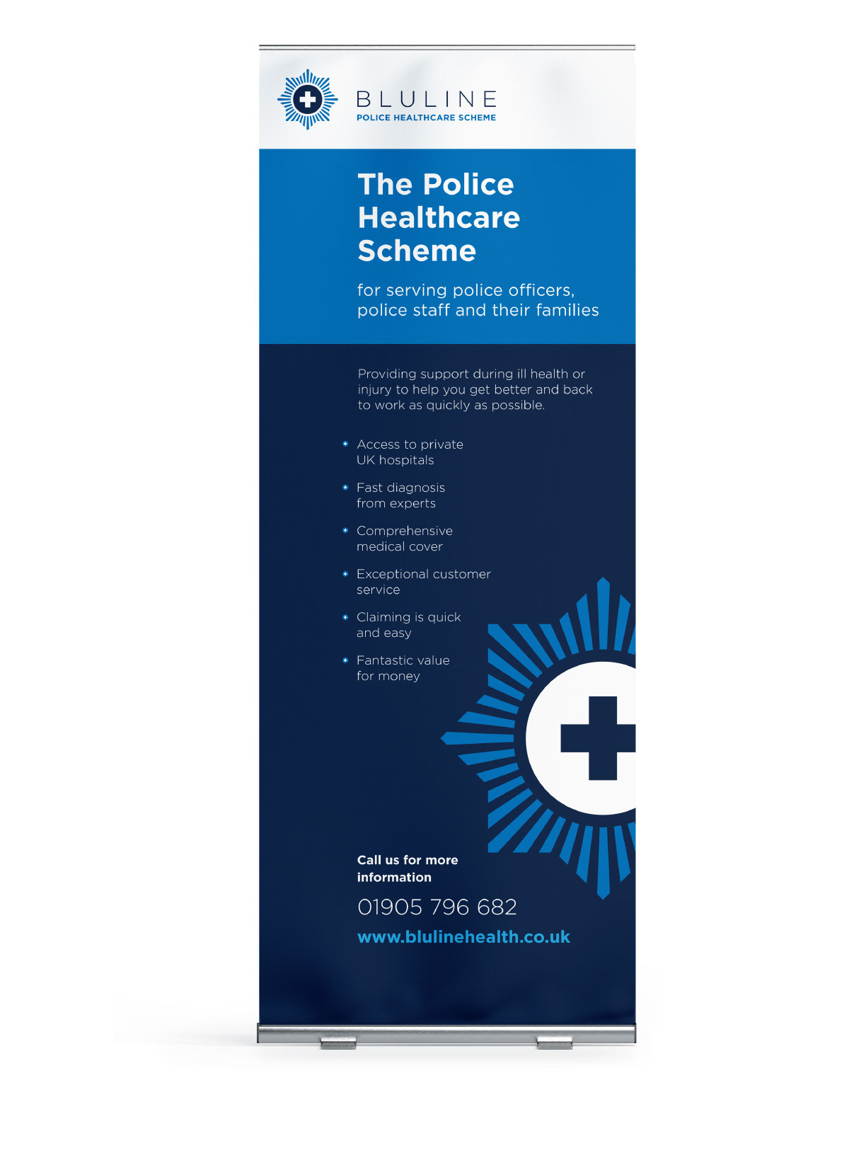Bluline Police Healthcare Scheme Popup